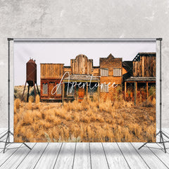 Aperturee - Retro Grassland Western Cowboy Architecture Backdrop