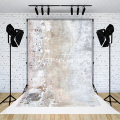 Aperturee - Retro Gray White Abstract Texture Photo Backdrop