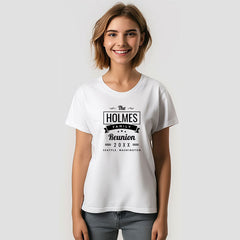 Aperturee - Retro Modern Family Reunion Custom Name T-Shirt