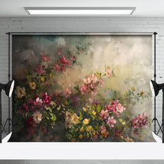 Aperturee - Retro Oil Painting Floral Fine Art Photo Backdrop