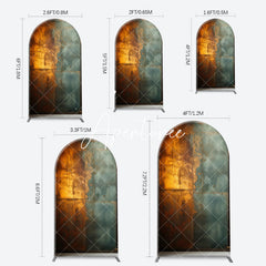 Aperturee - Retro Wall Abstract Arch Backdrop Cover For Photography