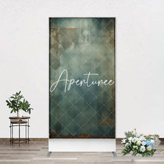 Aperturee - Retro Wall Green Arch Backdrop Cover For Photography