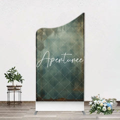 Aperturee - Retro Wall Green Arch Backdrop Cover For Photography