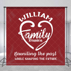 Aperturee - Returning The Past Red Custom Family Reunion Backdrop