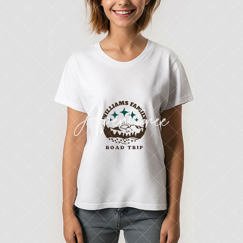 Aperturee - Road Trip Muntain Retro Custom Family Reunion T-Shirt