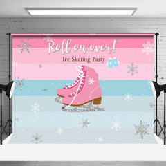 Aperturee - Roll On Over Ice Skating Christmas Party Backdrop