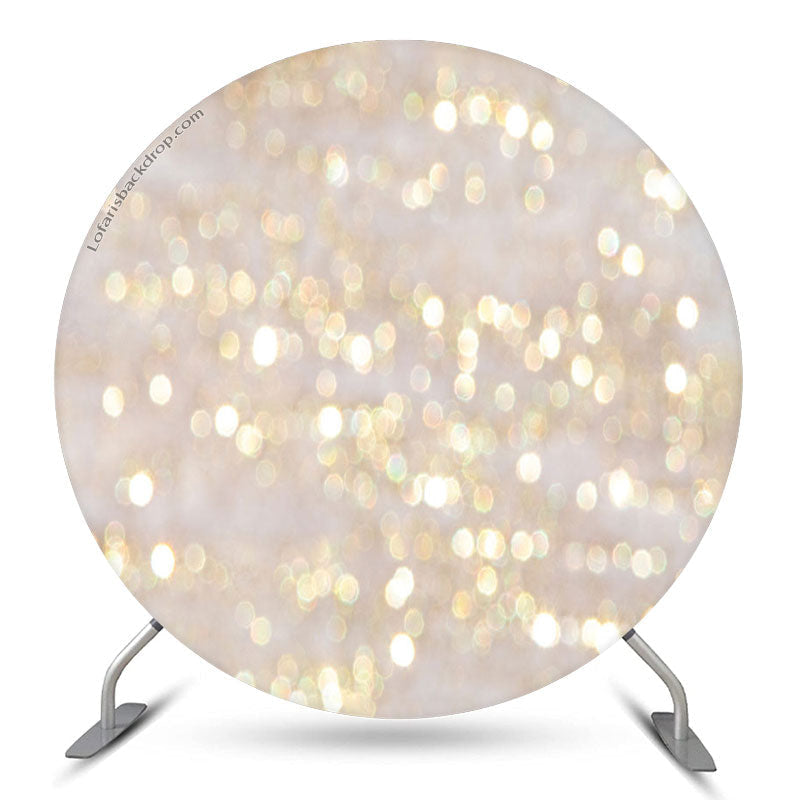 Aperturee Romantic Glitter Bokeh Circle Hoilday Party Backdrop