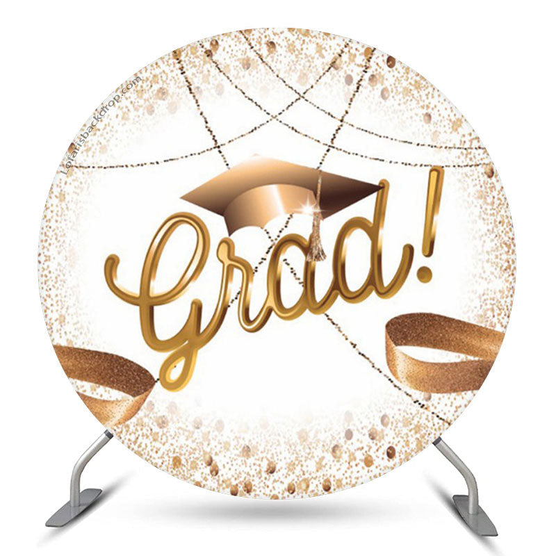 Aperturee Rose Gold Gleam String Round Grad Backdrop Cover