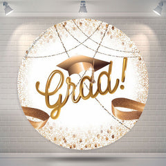 Aperturee - Rose Gold Gleam String Round Grad Backdrop Cover