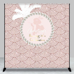 Aperturee - Rose Gold Pearl Morden Custom 30th Birthday Backdrop