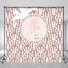 Aperturee - Rose Gold Pearl Morden Custom 30th Birthday Backdrop