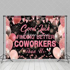 Aperturee - Rose Gold Sparkle Finding Better Coworkers Backdrop