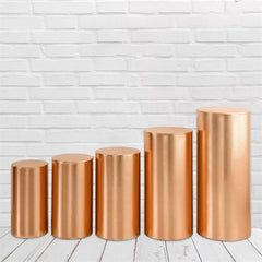 Aperturee Rose Gold Stretchy Spandex Fitted Cylinder Cover