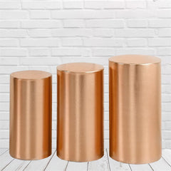 Aperturee Rose Gold Stretchy Spandex Fitted Cylinder Cover