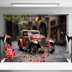 Aperturee - Rose Street Outdoor Pink Truck Backdrop Cake Smash