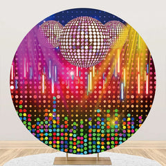 Aperturee - Round Dynamic Disco Musical Stage Party Backdrop