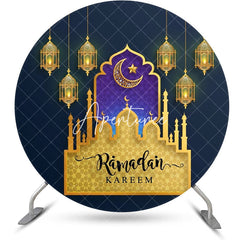 Aperturee - Round Golden Castle Muslim Eid Al Fitr Backdrop