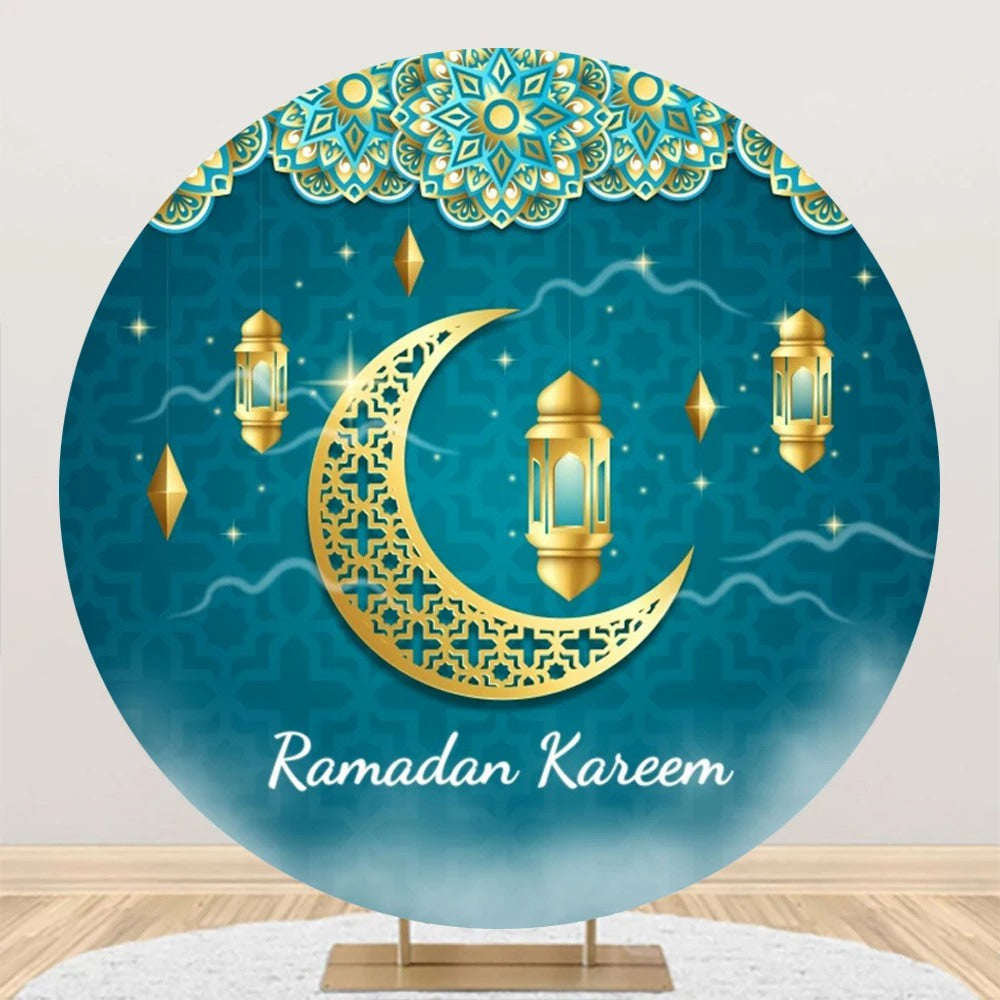 Aperturee - Round India Ramadan Kareem Eid Mubarak Backdrop