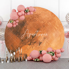 Aperturee - Round Mars Surface Texture Planet Birthday Backdrop