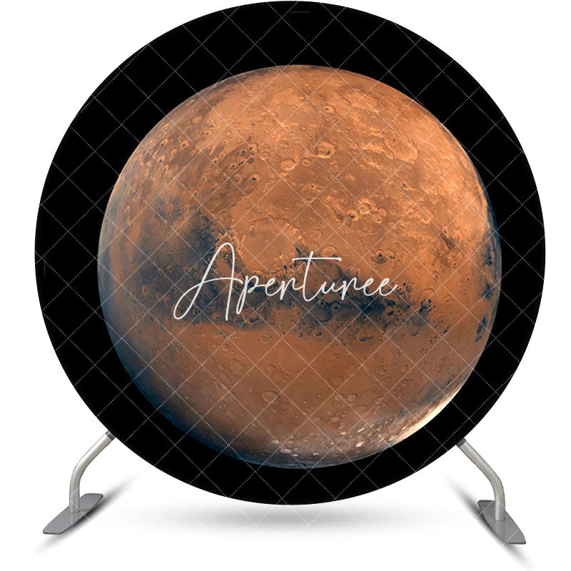 Aperturee - Round Modern Planet Photography Birthday Backdrop