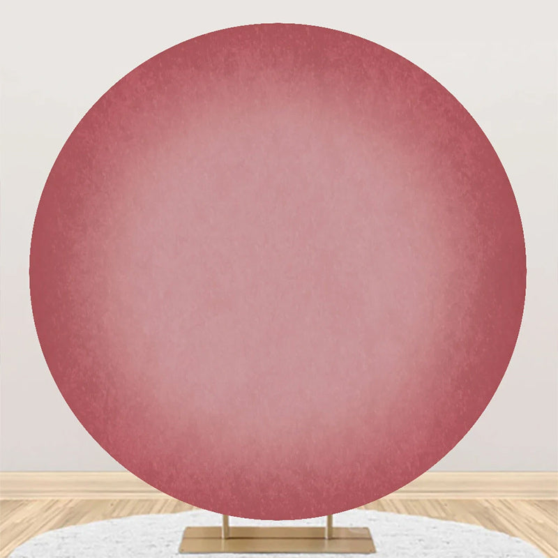 Aperturee - Round Red Pink Gradient Texture Birthday Backdrop