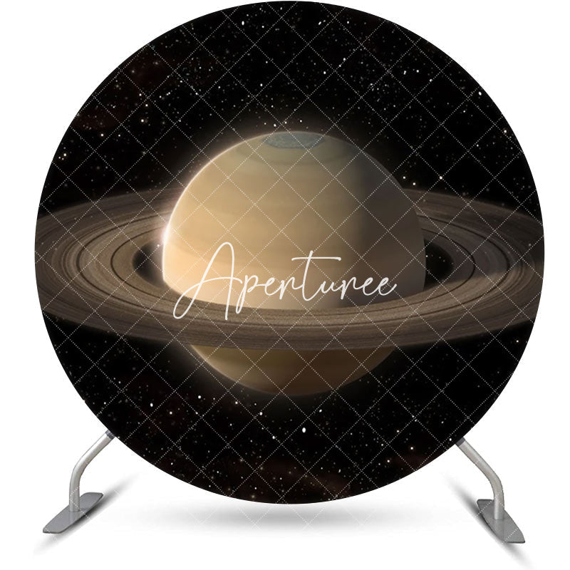 Aperturee - Round Saturn Ring Solar System Birthday Backdrop