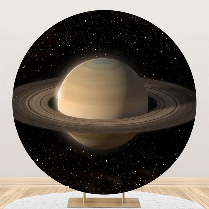 Aperturee - Round Saturn Ring Solar System Birthday Backdrop