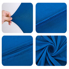 Aperturee Royal Blue Spandex Fit Round Top Backdrop Wedding Arch Cover