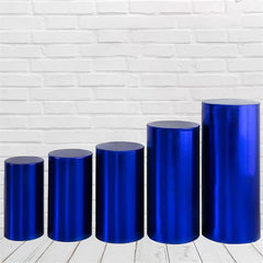 Aperturee Royal Blue Stretchy Spandex Fitted Cylinder Cover