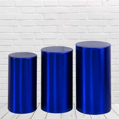 Aperturee Royal Blue Stretchy Spandex Fitted Cylinder Cover