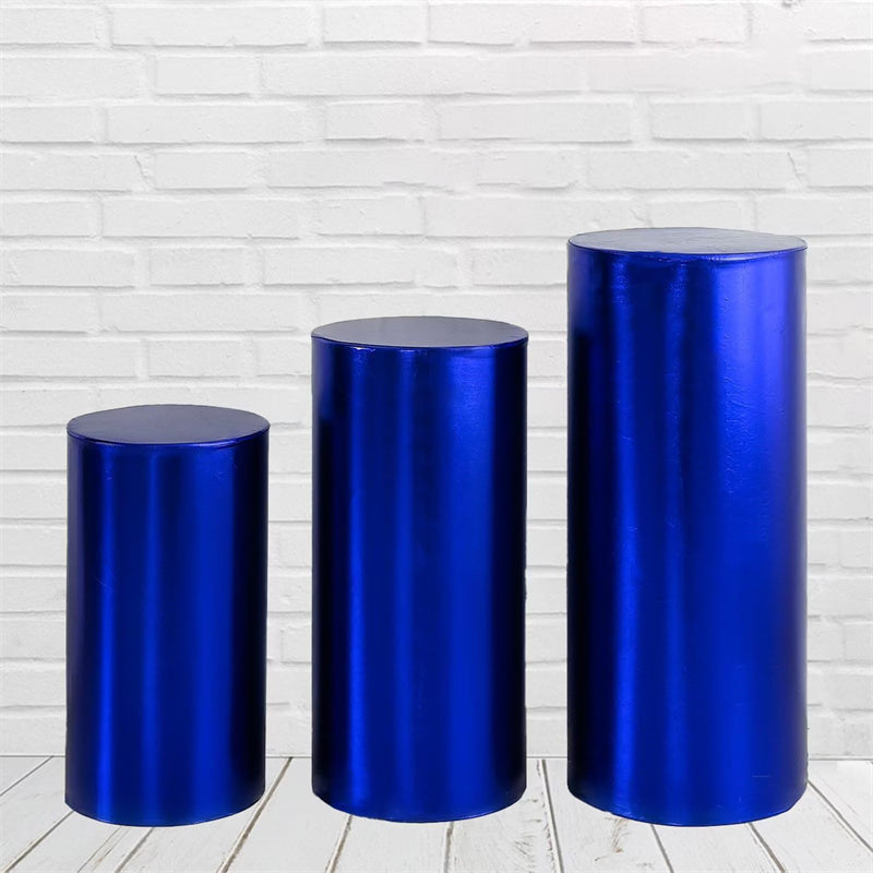 Aperturee Royal Blue Stretchy Spandex Fitted Cylinder Cover