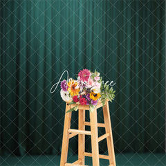 Aperturee - Royal Green Theater Curtain Stage Photo Backdrop