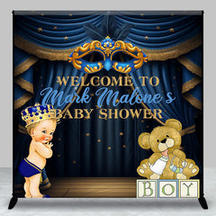 Aperturee - Royal Mardi Gras Custom Baby Shower Party Backdrop