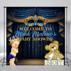 Aperturee - Royal Mardi Gras Custom Baby Shower Party Backdrop