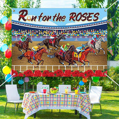 Aperturee - Run For Rose Horse Race Course Kentucky Derby Backdrop