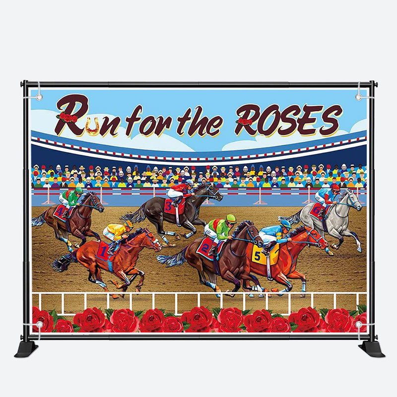 Aperturee - Run For Rose Horse Race Course Kentucky Derby Backdrop