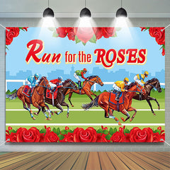 Aperturee - Run For Roses Horsing Red Kentucky Derby Backdrop