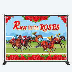 Aperturee - Run For Roses Horsing Red Kentucky Derby Backdrop