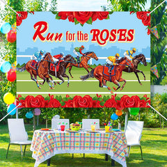 Aperturee - Run For Roses Horsing Red Kentucky Derby Backdrop