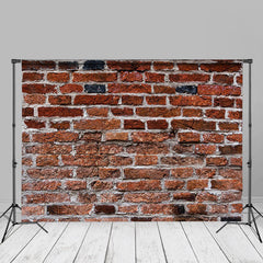 Aperturee - Rural Rough Red Brick Wall Photoshoot Studio Backdrop