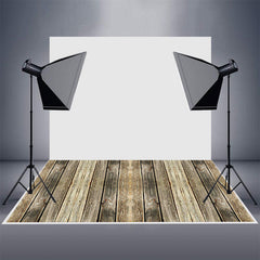 Aperturee - Rustic Vertical Distressed Wood Rubber Floor Mat