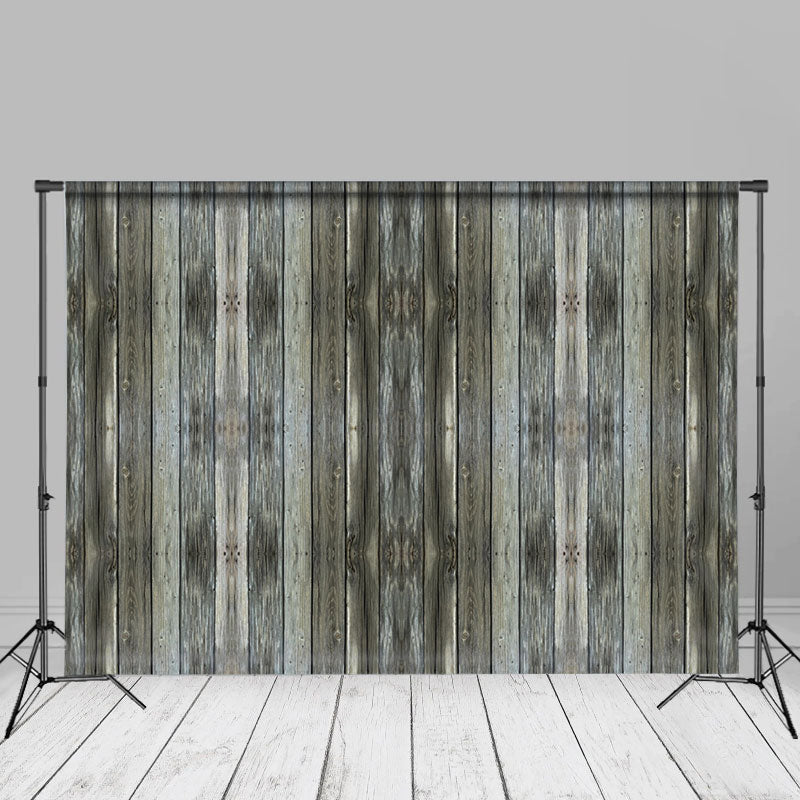 Aperturee - Rustic Green Plank Art Portraits Photography Backdrop