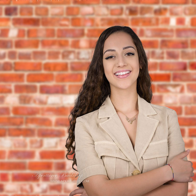 Aperturee - Rustic Red Brick Textured Photoshoot Background