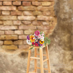 Aperturee - Rustic Shabby Brick Wall Backdrop For Photo Booth