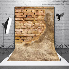 Aperturee - Rustic Shabby Brick Wall Backdrop For Photo Booth