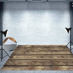 Aperturee - Rustic Wood Board Pattern Photography Floor Backdrop