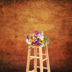 Aperturee - Rusty Icon Warm Red Abstract Textured Photo Backdrop