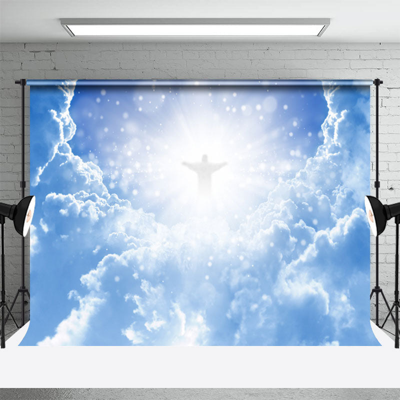 Aperturee - Sacred Paradise God Cloud Haloes Funeral Backdrop