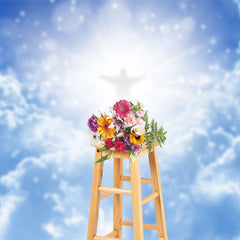 Aperturee - Sacred Paradise God Cloud Haloes Funeral Backdrop