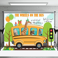 Aperturee - Safari The Wheels On The Bus Back To School Backdrop